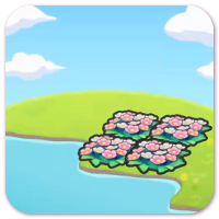 Hydrated flower bed habitat image