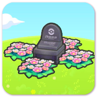 Grave with flowers habitat image