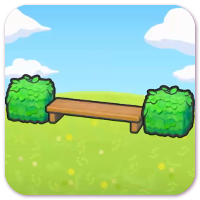 Bench with greenery habitat image