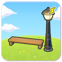 Illuminated bench habitat image